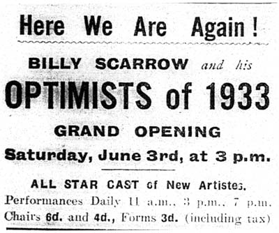 Optimists Grand Opening Redcar 1933